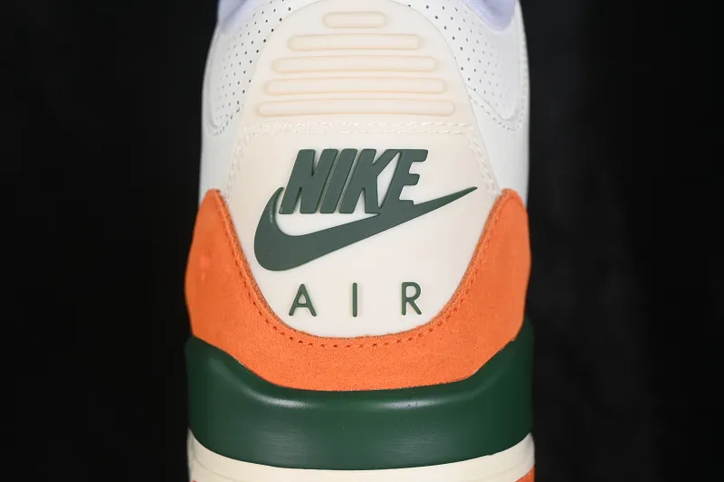 All categories Air Jordan Jordan series basketball shoes Air Jordan 3 GX foreign trade version Solefly x Air Jordan 3 Retro "Miami" AJ3 Joe 3 Miami joint white green orange IF4491-100